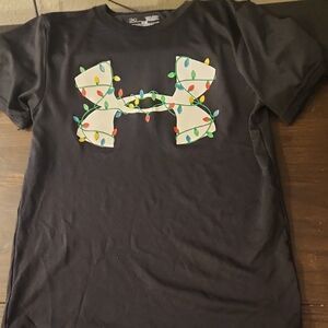 Under Armour Black Short Sleeve Performance Christmas Tee